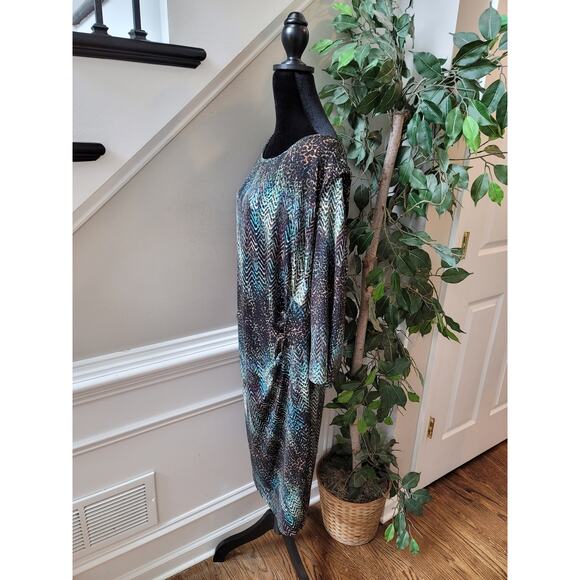 Cato Woman Dress Plus Size 24W Multicolor Abstract Pattern Stretch Casual - Picture 7 of 12